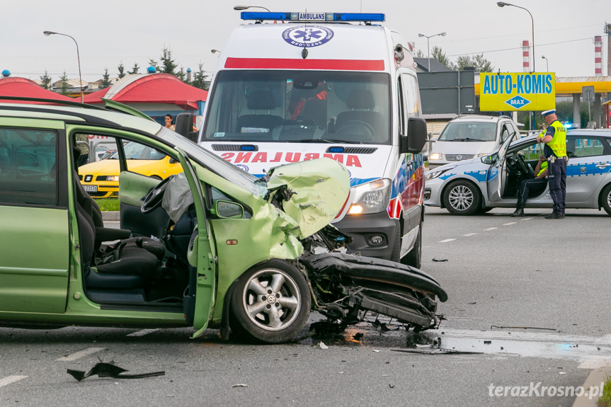 Wypadek w Krośnie