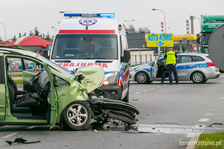 Wypadek w Krośnie