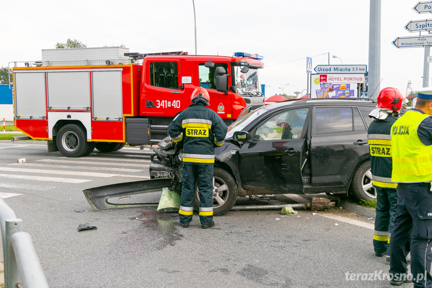 Wypadek w Krośnie