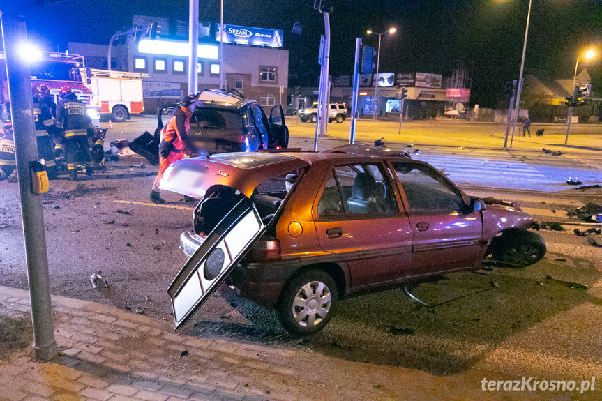 Wypadek w Krośnie