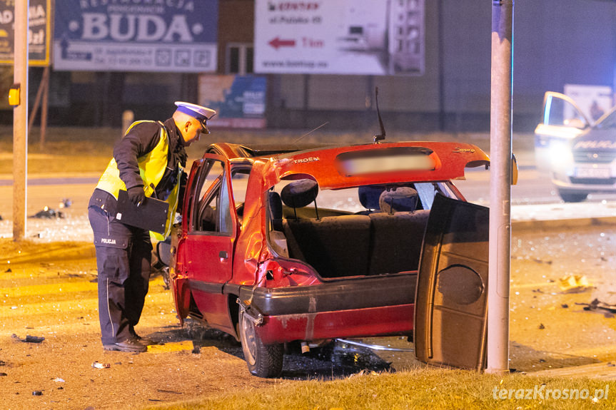 Wypadek w Krośnie