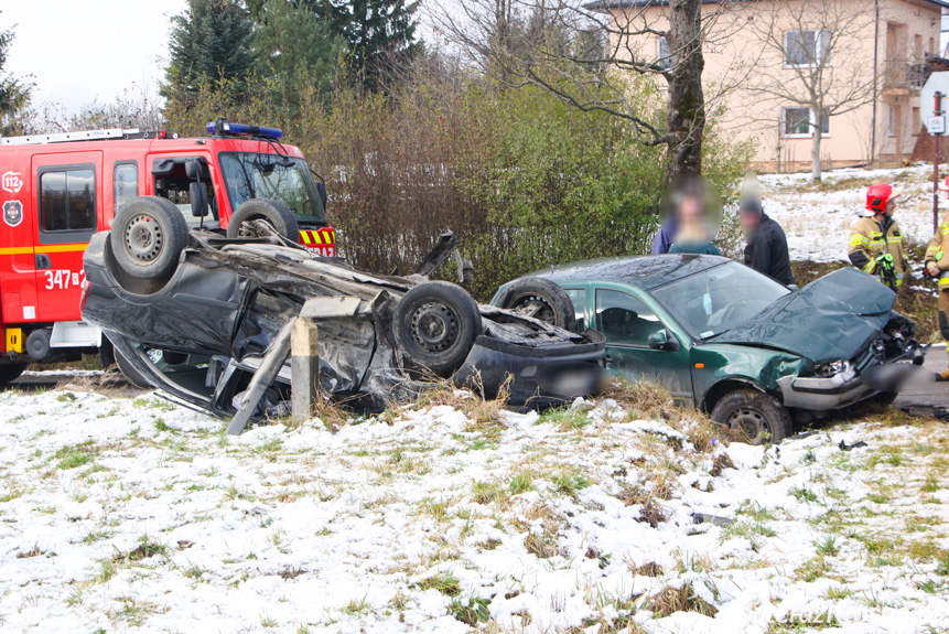 Wypadek w Łękach Dukielskich