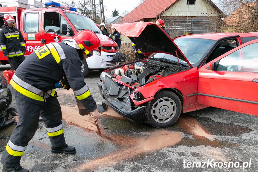 Wypadek w Łękach Strzyżowskich