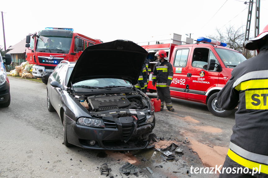 Wypadek w Łękach Strzyżowskich