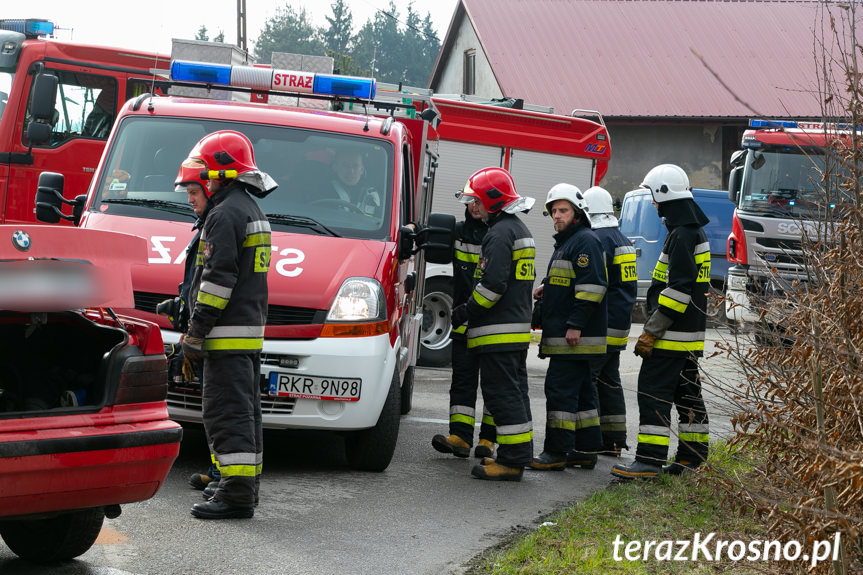 Wypadek w Łękach Strzyżowskich