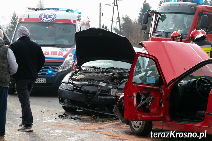 Wypadek w Łękach Strzyżowskich