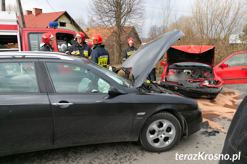 Wypadek w Łękach Strzyżowskich