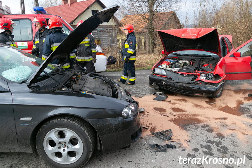 Wypadek w Łękach Strzyżowskich