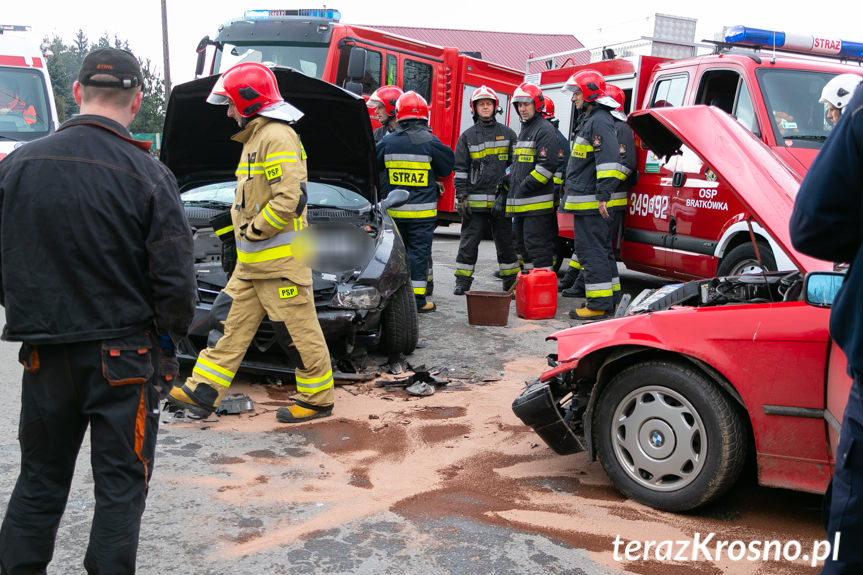 Wypadek w Łękach Strzyżowskich