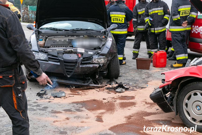 Wypadek w Łękach Strzyżowskich