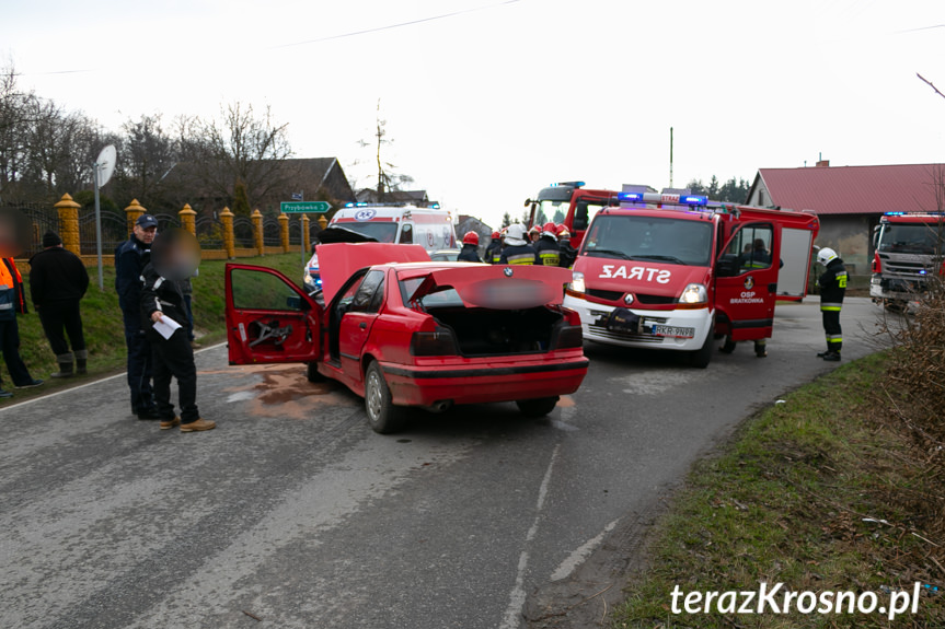 Wypadek w Łękach Strzyżowskich