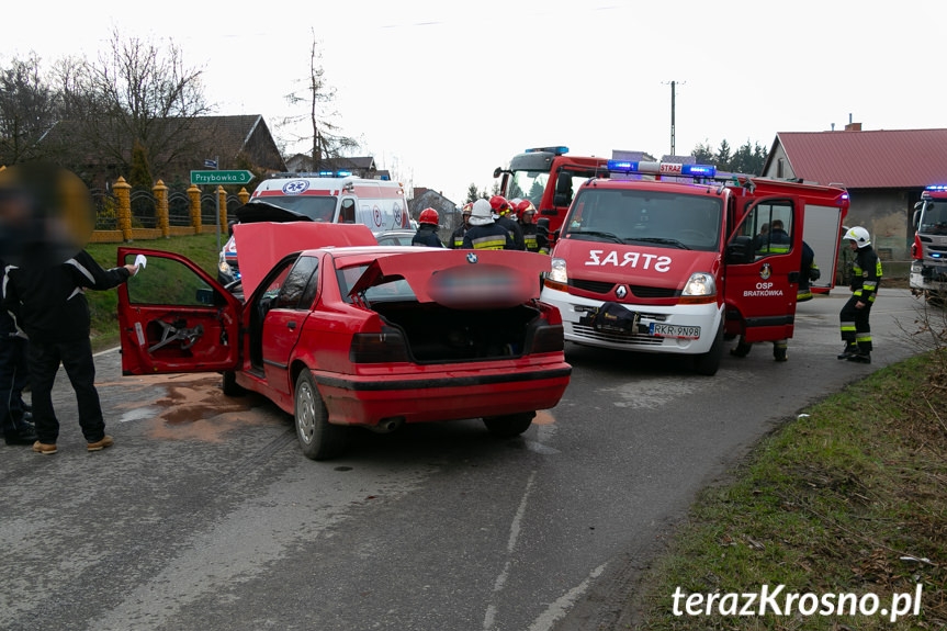 Wypadek w Łękach Strzyżowskich