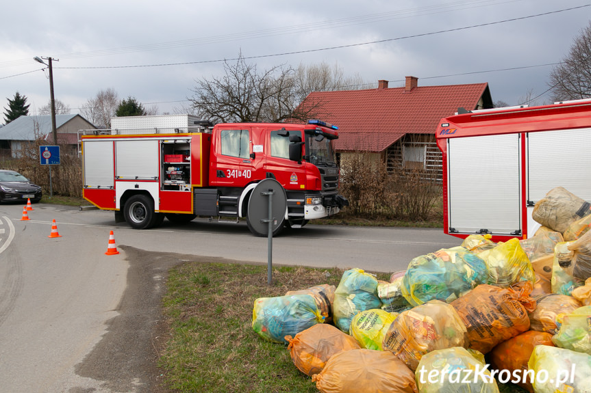 Wypadek w Łękach Strzyżowskich