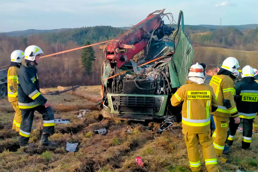 Wypadek w Leszczawie Dolnej