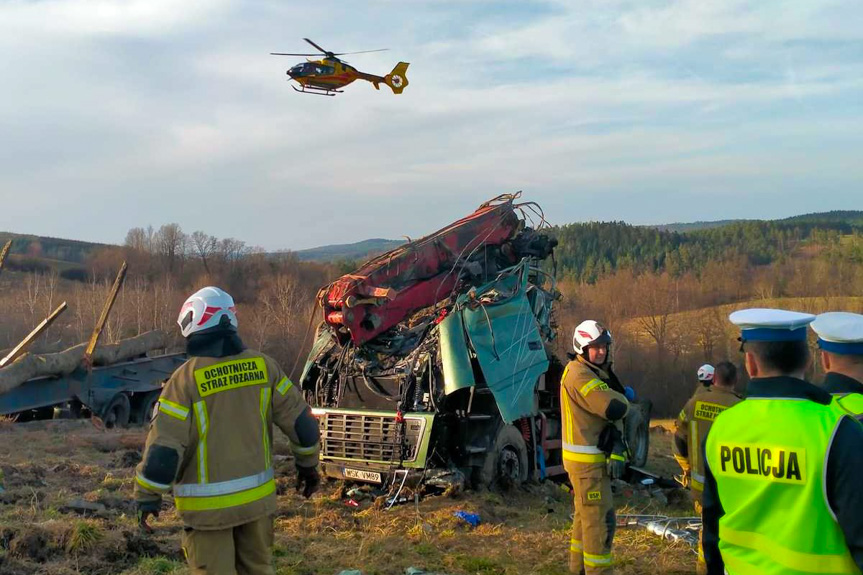 Wypadek w Leszczawie Dolnej