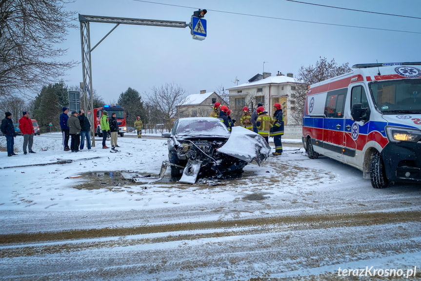 Wypadek w Łężanach