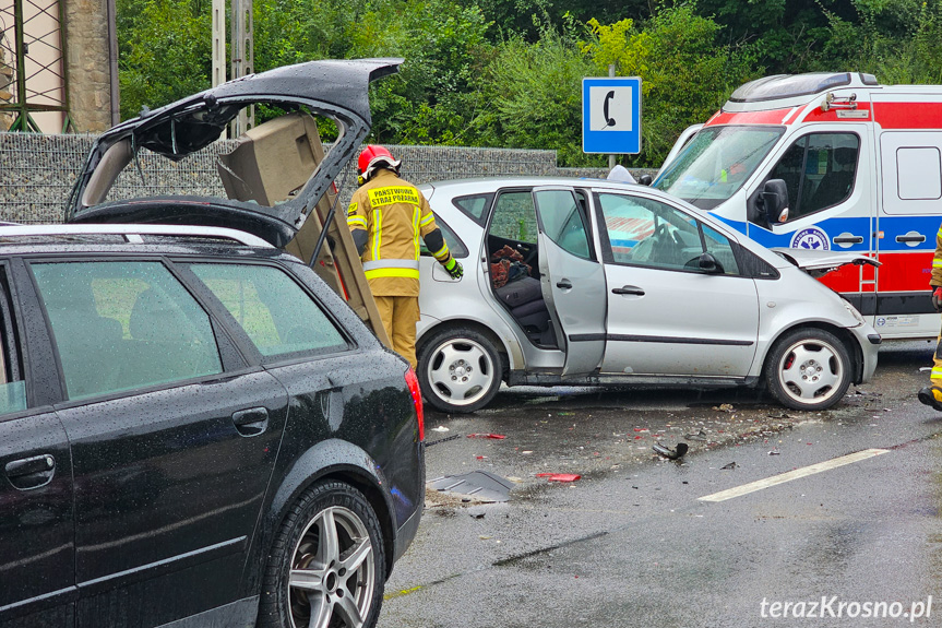 Zderzenie samochodów w Lipowicy