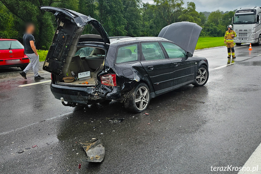 Zderzenie samochodów w Lipowicy