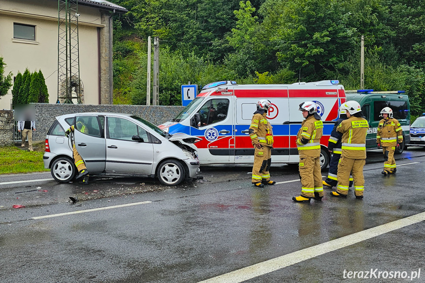 Zderzenie samochodów w Lipowicy