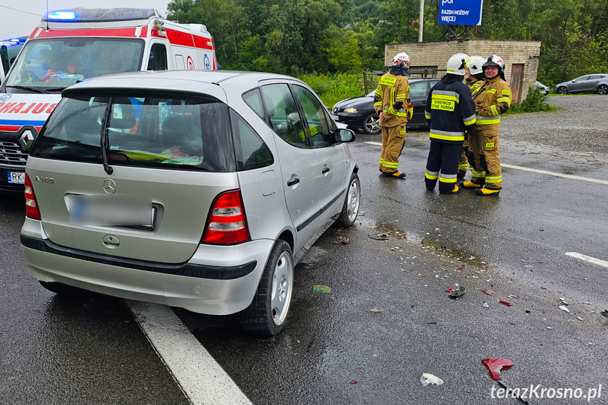 Zderzenie samochodów w Lipowicy