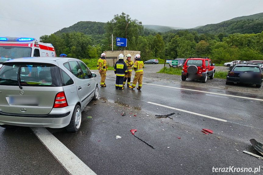 Zderzenie samochodów w Lipowicy