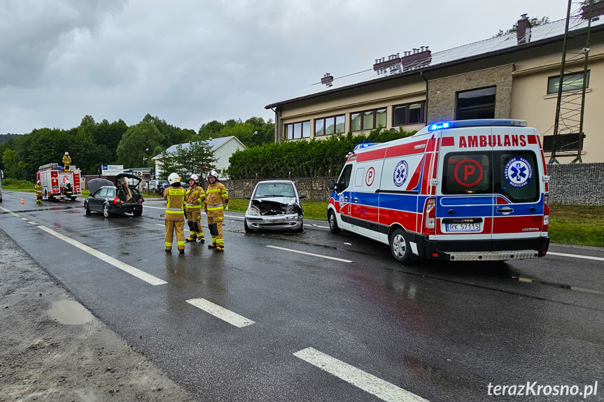 Zderzenie samochodów w Lipowicy