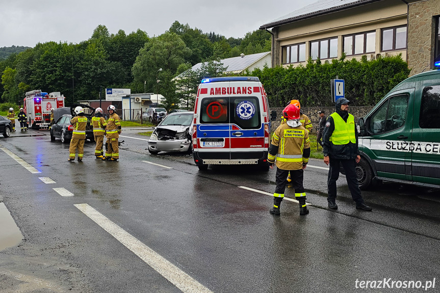 Zderzenie samochodów w Lipowicy