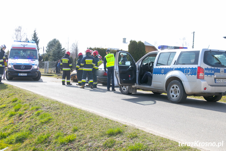 Wypadek w Zręcinie na ul. Żegleckiej