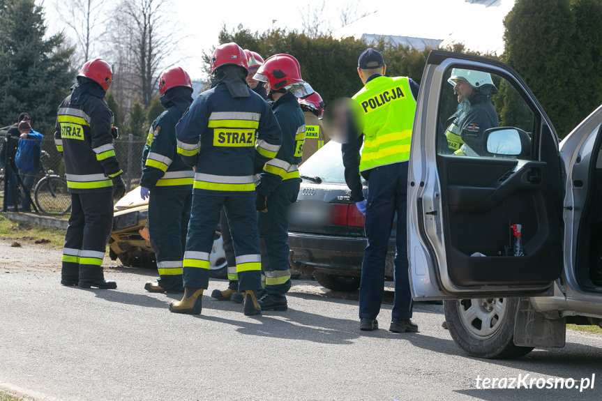 Wypadek w Zręcinie na ul. Żegleckiej