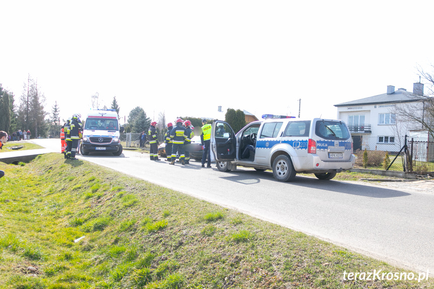 Wypadek w Zręcinie na ul. Żegleckiej