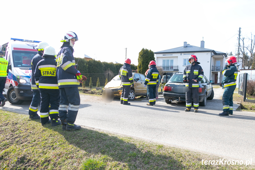 Wypadek w Zręcinie na ul. Żegleckiej