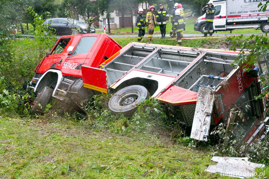 Wypadek wozu strażackiego PSP JRG Strzyżów