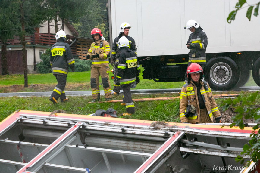 Wypadek wozu strażackiego PSP JRG Strzyżów