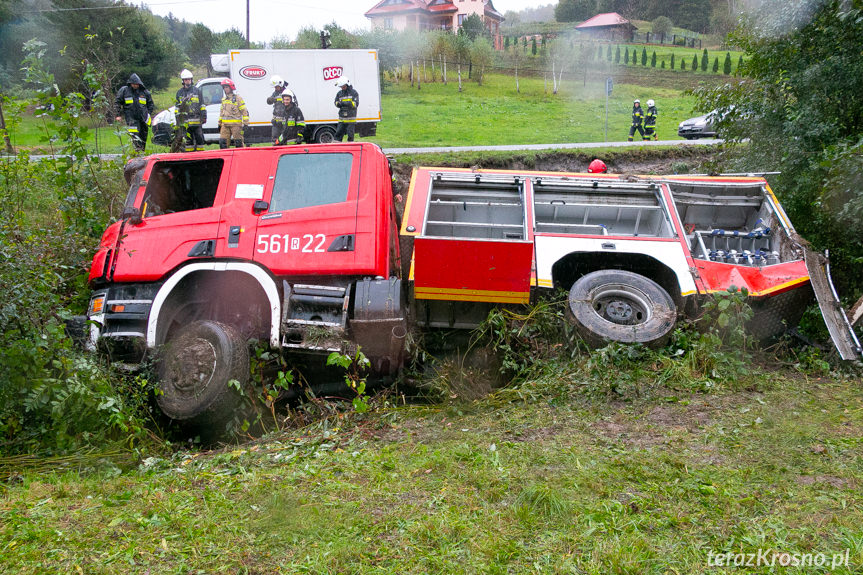 Wypadek wozu strażackiego PSP JRG Strzyżów