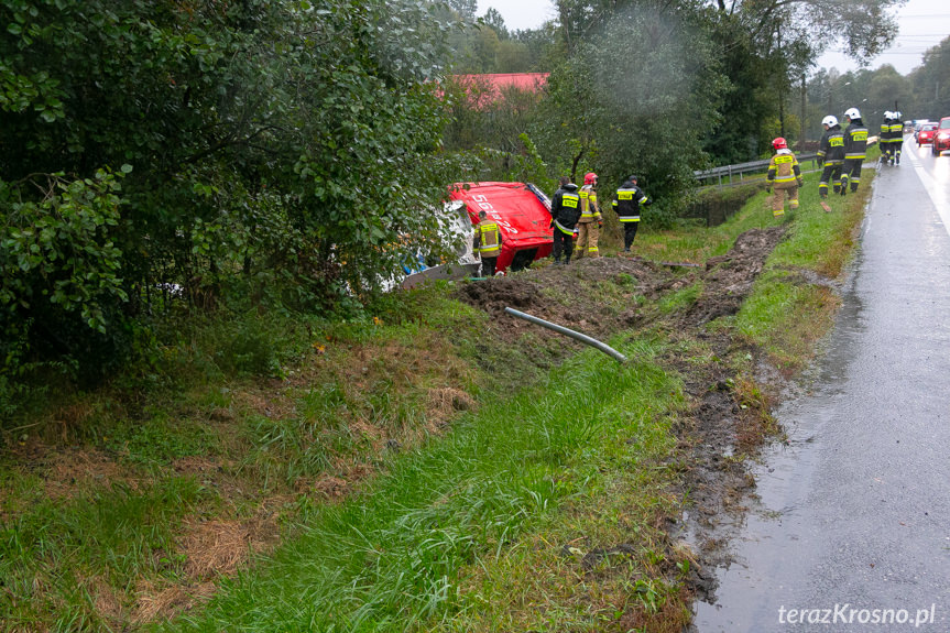 Wypadek wozu strażackiego PSP JRG Strzyżów