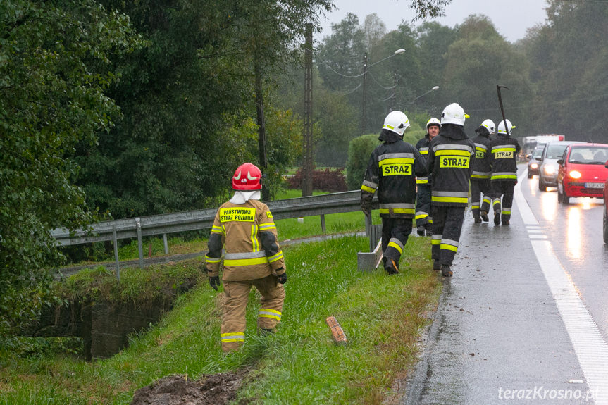 Wypadek wozu strażackiego PSP JRG Strzyżów