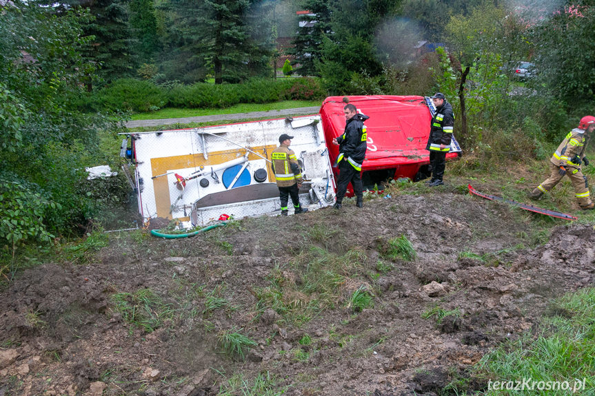 Wypadek wozu strażackiego PSP JRG Strzyżów