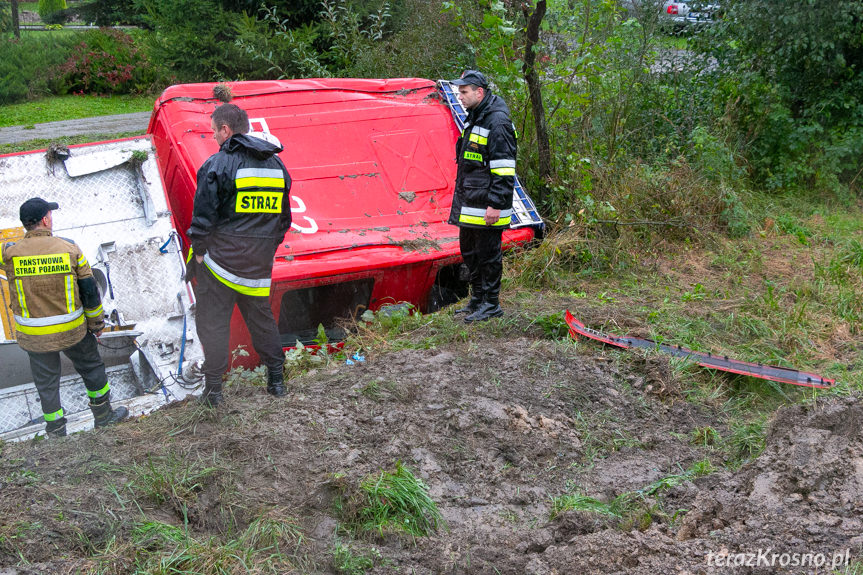 Wypadek wozu strażackiego PSP JRG Strzyżów