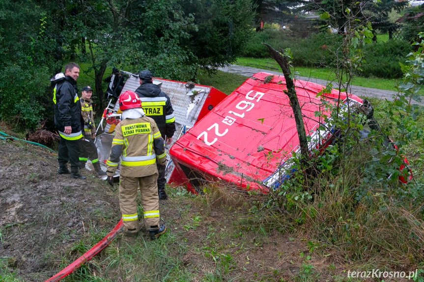 Wypadek wozu strażackiego PSP JRG Strzyżów