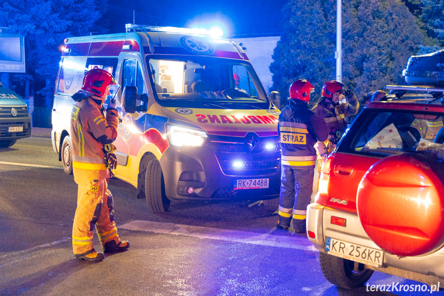 Wypadek z Krośnie na skrzyżowaniu