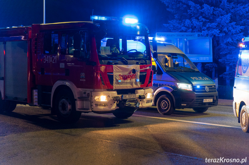 Wypadek z Krośnie na skrzyżowaniu