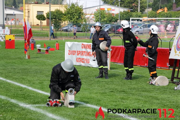 Zawody sportowo - pożarnicze w Korczynie