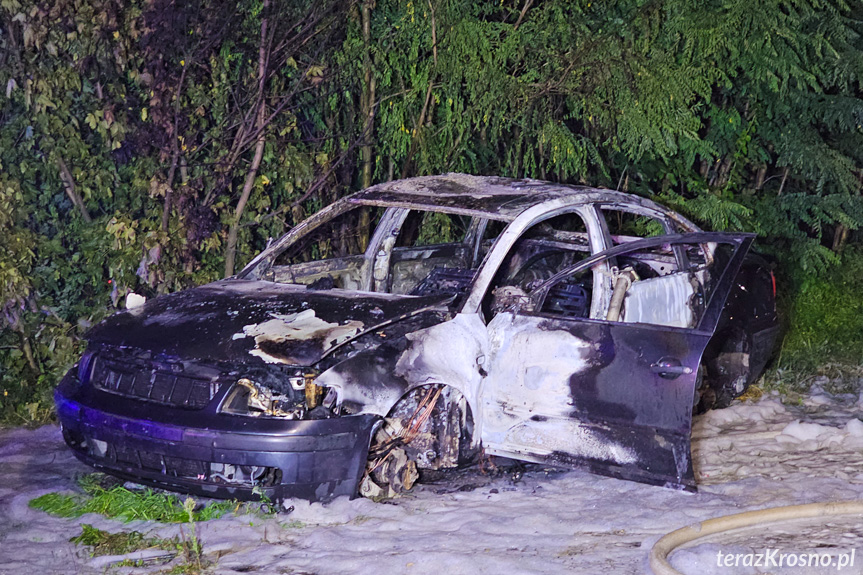 Zboiska. Pożar samochodu