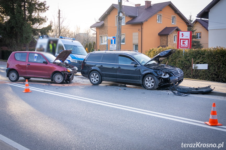 Zdarzenie w Krośnie na skrzyżowaniu