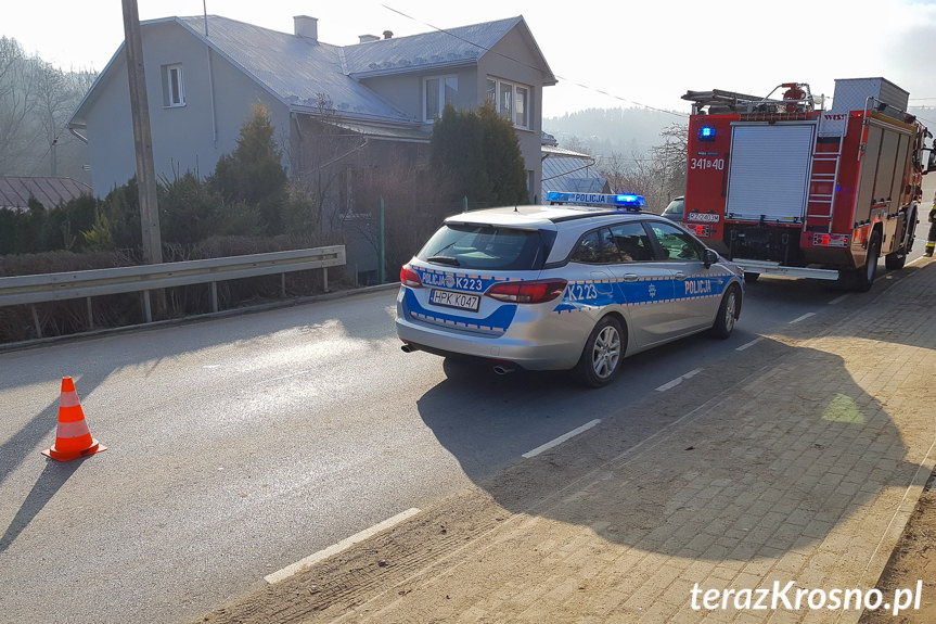 Zderzenie busa i osobówki w Iwoniczu-Zdroju