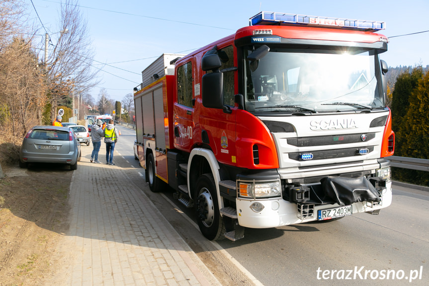 Zderzenie busa i osobówki w Iwoniczu-Zdroju