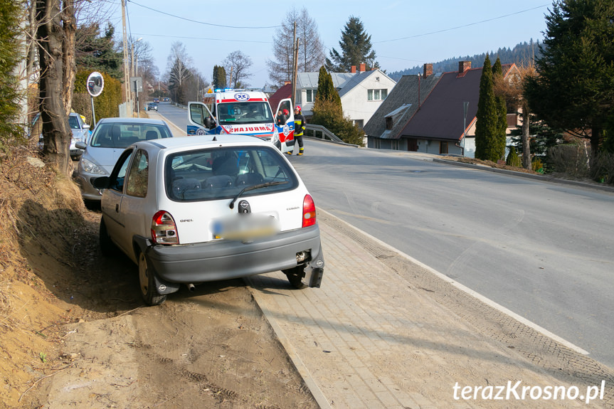 Zderzenie busa i osobówki w Iwoniczu-Zdroju