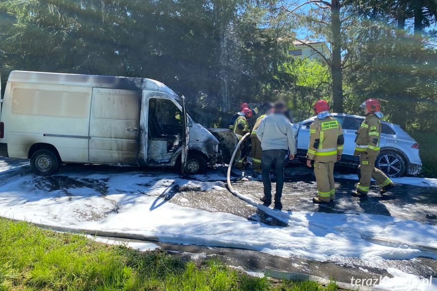 Zderzenie busa z samochodem osobowym w Odrzykoniu