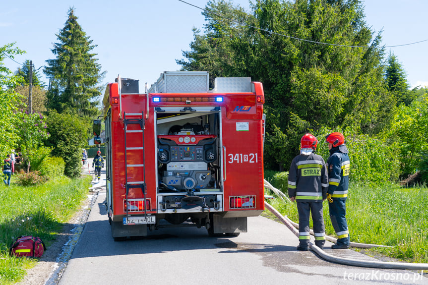 Zderzenie busa z samochodem osobowym w Odrzykoniu