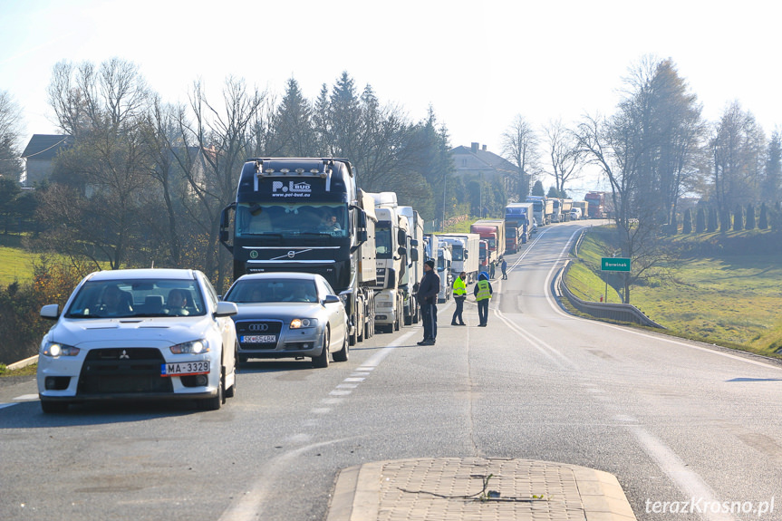 Zderzenie ciężarówek w Barwinku